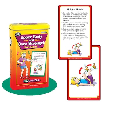 Super Duper Upper Body and Core Strength Fun Deck Cards