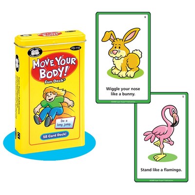Super Duper Move Your Body Fun Deck Cards
