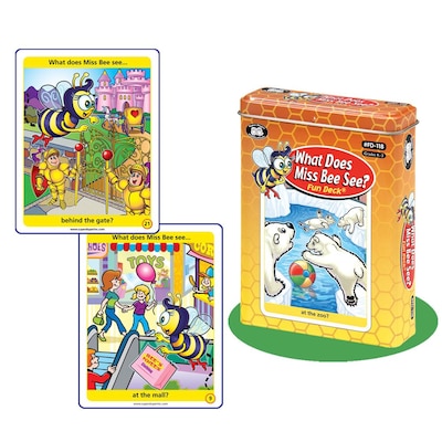 Super Duper® What Does Miss Bee See? Fun Deck Cards