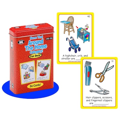 Super Duper® Name That Around the Home Category! Fun Deck Cards