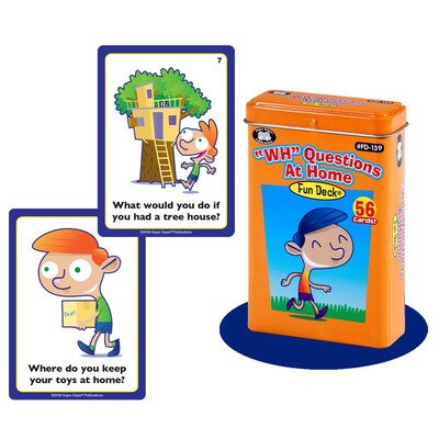Super Duper® WH Questions At Home Fun Deck Cards