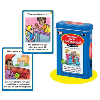 Super Duper® What Would You Do in the Community If… Fun Deck Cards