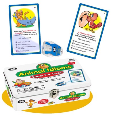 Super Duper® Animal Idioms Super Fun Deck® With Secret Decoder