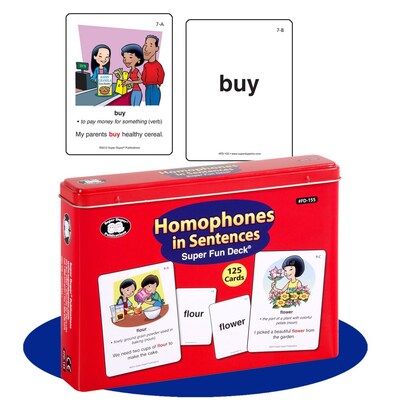 Super Duper® Homophones in Sentences Super Fun Deck Cards