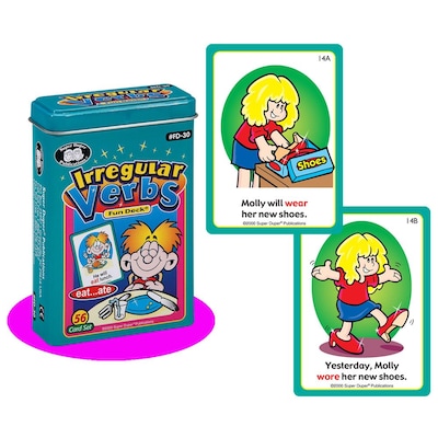 Super Duper® Irregular Verbs Fun Deck® Cards