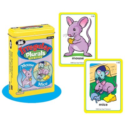 Super Duper® Irregular Plurals Fun Deck® Cards