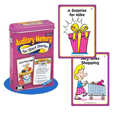 Super Duper Auditory Memory For Short Stories Fun Deck Cards