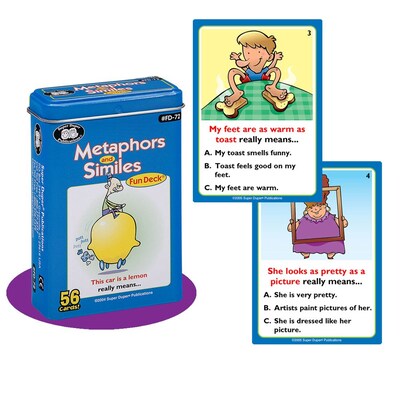 Super Duper® Metaphors & Similes Fun Deck Cards