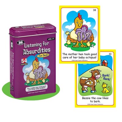 Super Duper® Listening For Absurdities Fun Deck Cards