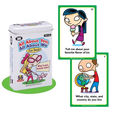Super Duper® All About You, All About Me Fun Deck Cards