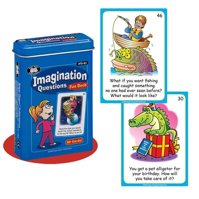 Super Duper® Imagination Questions Fun Deck Cards