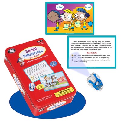 Super Duper® Social Inferences Fun Deck® Cards With Secret Decoder