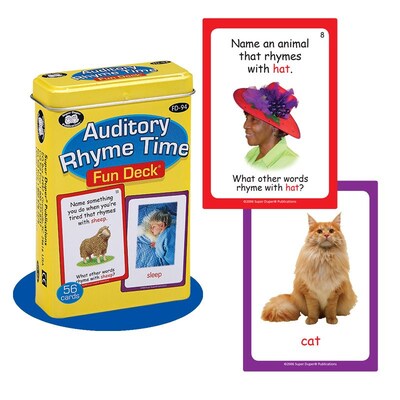 Super Duper® Auditory Rhyme Time Fun Deck Cards