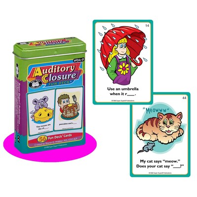 Super Duper® Auditory Closure Fun Deck® Cards
