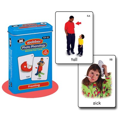 Super Duper® Webber® Fronting Photo Phonology Deck Cards