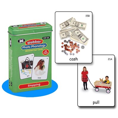 Super Duper® Webber® Stopping Photo Phonology Deck Cards