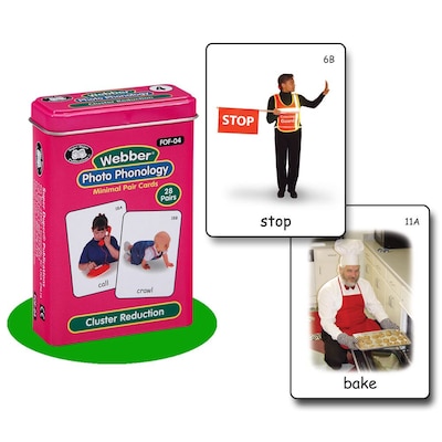 Super Duper® Webber® Cluster Reduction Photo Phonology Deck Cards