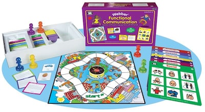 Super Duper® Webber® Functional Communication Expressive and Receptive Language Game Board