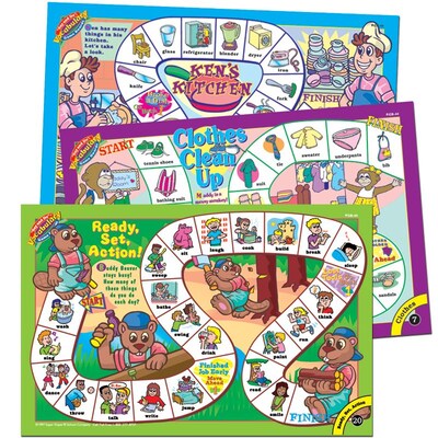 Super Duper® Say and Do® Vocabulary Game Board