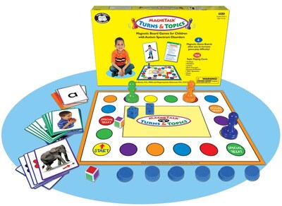 Super Duper® MagneTalk® Turns & Topics™ Magnetic Game Board for Children With ASDs
