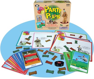 Super Duper® Party Pups™ The Game Board of Prepositional Fun
