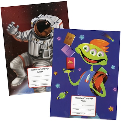 Super Duper® Super 60 Space Age Homework Folder, 10/Pk