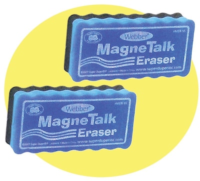 Super Duper® Webber® MagneTalk™ Erasers, 2 Pack, 2/Pk