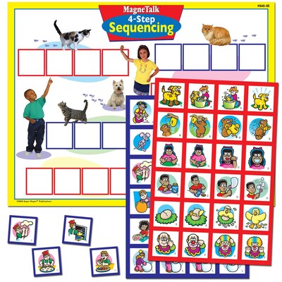 Super Duper® MagneTalk® 4-Step Sequencing Magnetic Game Board