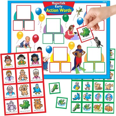 Super Duper® MagneTalk® Early Action Words Magnetic Game Board