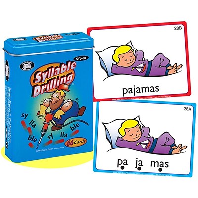 Super Duper® Syllable Drilling Fun Deck Cards