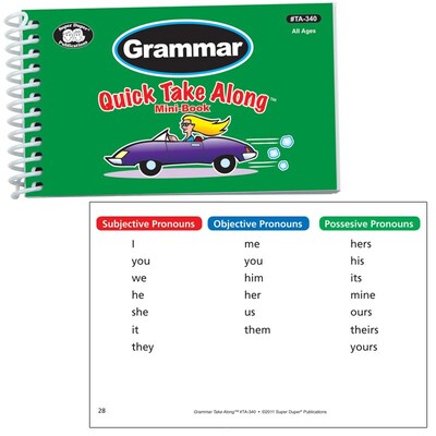 Super Duper® Grammar Quick Take Along™ Mini-Book, All Ages