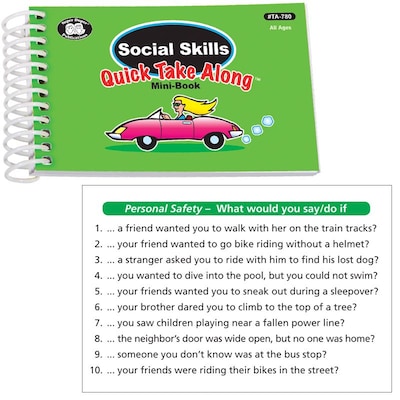 Super Duper Social Skills Quick Take Along Mini Book, All Ages