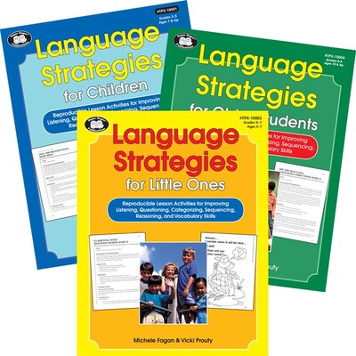 Super Duper® Language Strategies Book Combo For Little Ones, Children, and Older Students, 3/Bundle