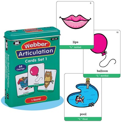 Super Duper® Webber® Articulation L Deck Cards