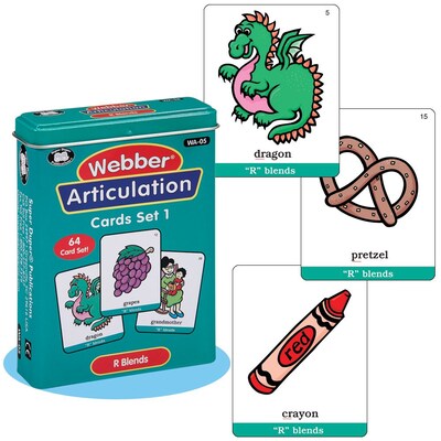 Super Duper® Webber® Articulation R Blends Deck Cards