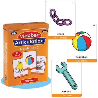 Super Duper® Webber® Articulation CH Deck Cards