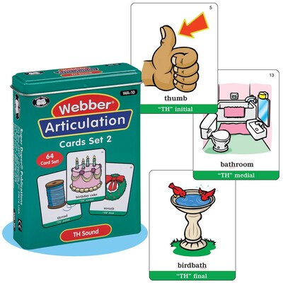 Super Duper® Webber® Articulation TH Deck Cards