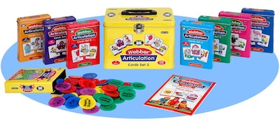 Super Duper® Webber® Combo 3 Articulation Cards, 8/Set