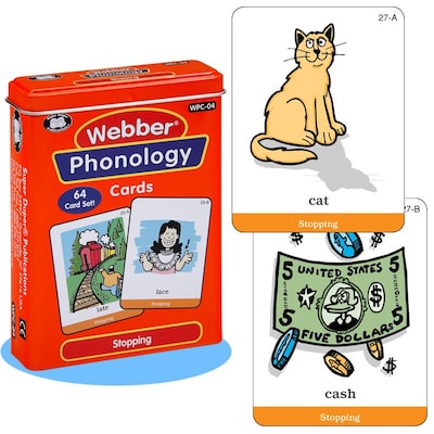 Super Duper Webber Stopping Phonology Deck Cards (WPC04)