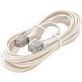 STEREN® 7 6-Wire Premium Telephone Line Cord; White