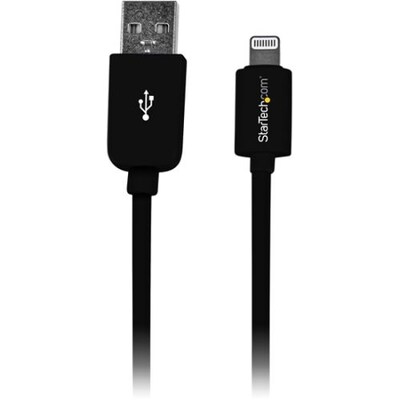 Startech® 1 Short Apple® 8-Pin Lightning Connector to USB Cable For iPhone/iPod/iPad; Black