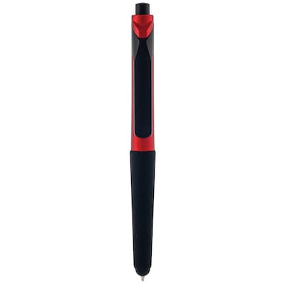 Monteverde S-106 Clip Action One-Touch Ballpoint Pen With Front Stylus, Red, 2/Pack (MV36039)