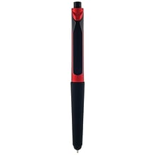 Monteverde S-106 Clip Action One-Touch Ballpoint Pen With Front Stylus, Red, 2/Pack (MV36039)