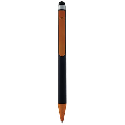 Monteverde S-105 Clip Action One-Touch Ballpoint Pen With Stylus, Orange, 12/Pack (MV36153)