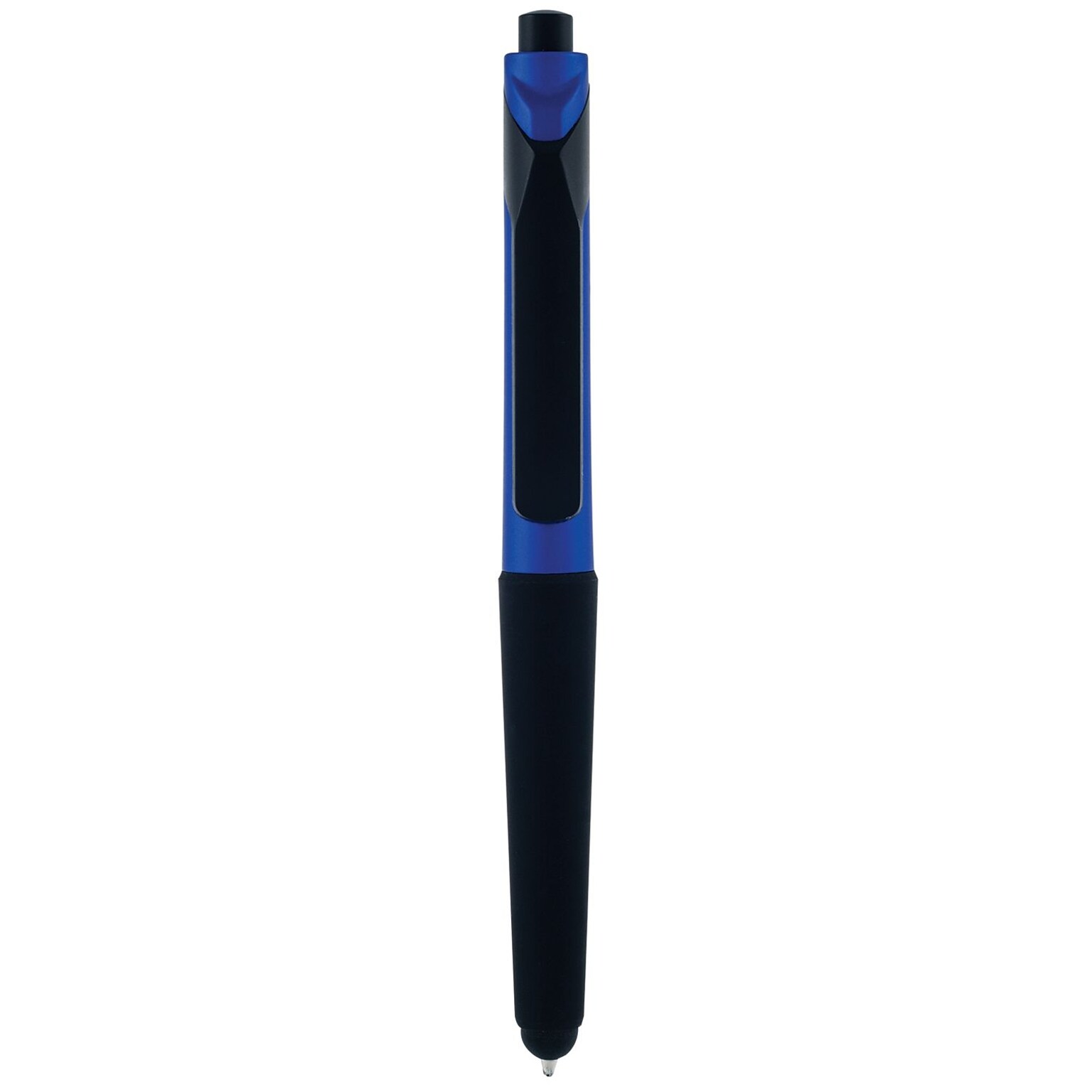 Monteverde S-106 Clip Action One-Touch Ballpoint Pen With Front Stylus, Blue, 12/Pack (MV36171)