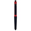 Monteverde® S-106 Clip Action One-Touch Ballpoint Pen With Front Stylus, 12/Pack, Red