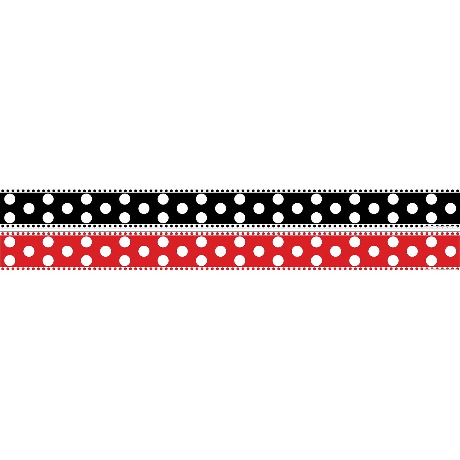 Barker Creek Double-Sided Border, 35 x 3, Dots, 12/Pack (LL977)