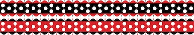 Barker Creek Double Sided Trim, Just Dotty,12/Pk