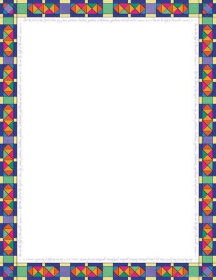 Barker Creek 11" x 8 1/2" Computer Paper, Stained Glass, 50/pk