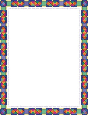 Barker Creek 11" x 8 1/2" Computer Paper, Stained Glass, 50/pk